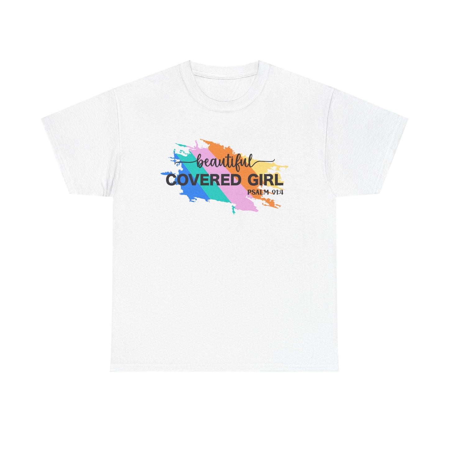 Unisex Heavy Cotton Tee Covered Girl Psa. 91:4