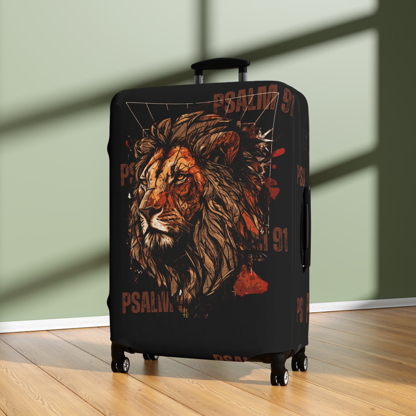 Luggage Cover - Lion Psalm 91