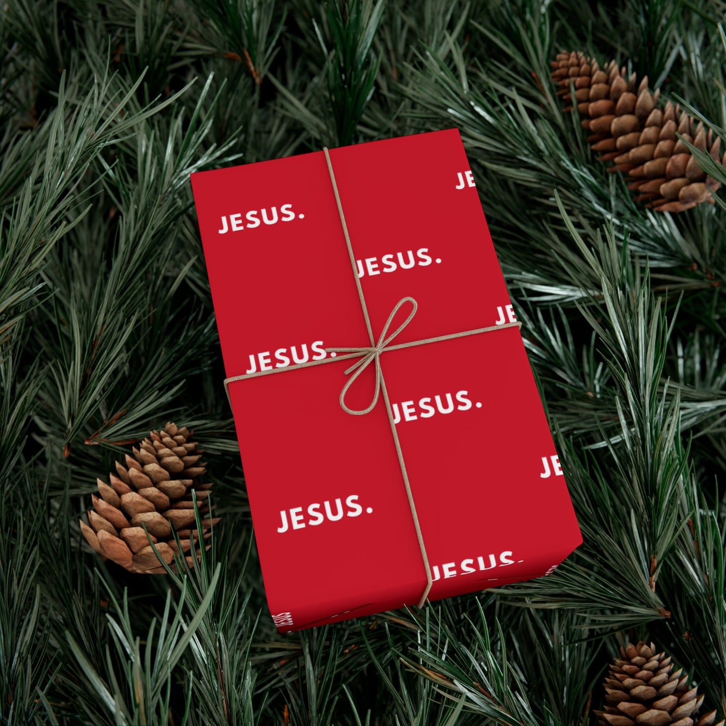 Gift Wrap Papers - Red Jesus Design