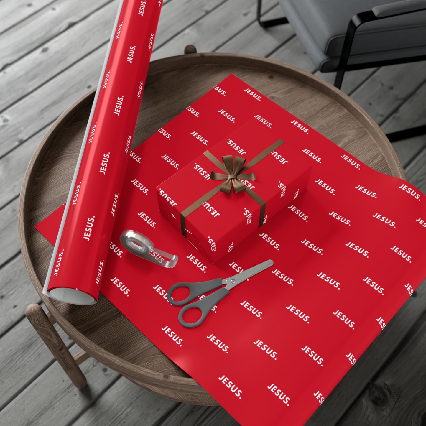 Gift Wrap Papers - Red Jesus Design