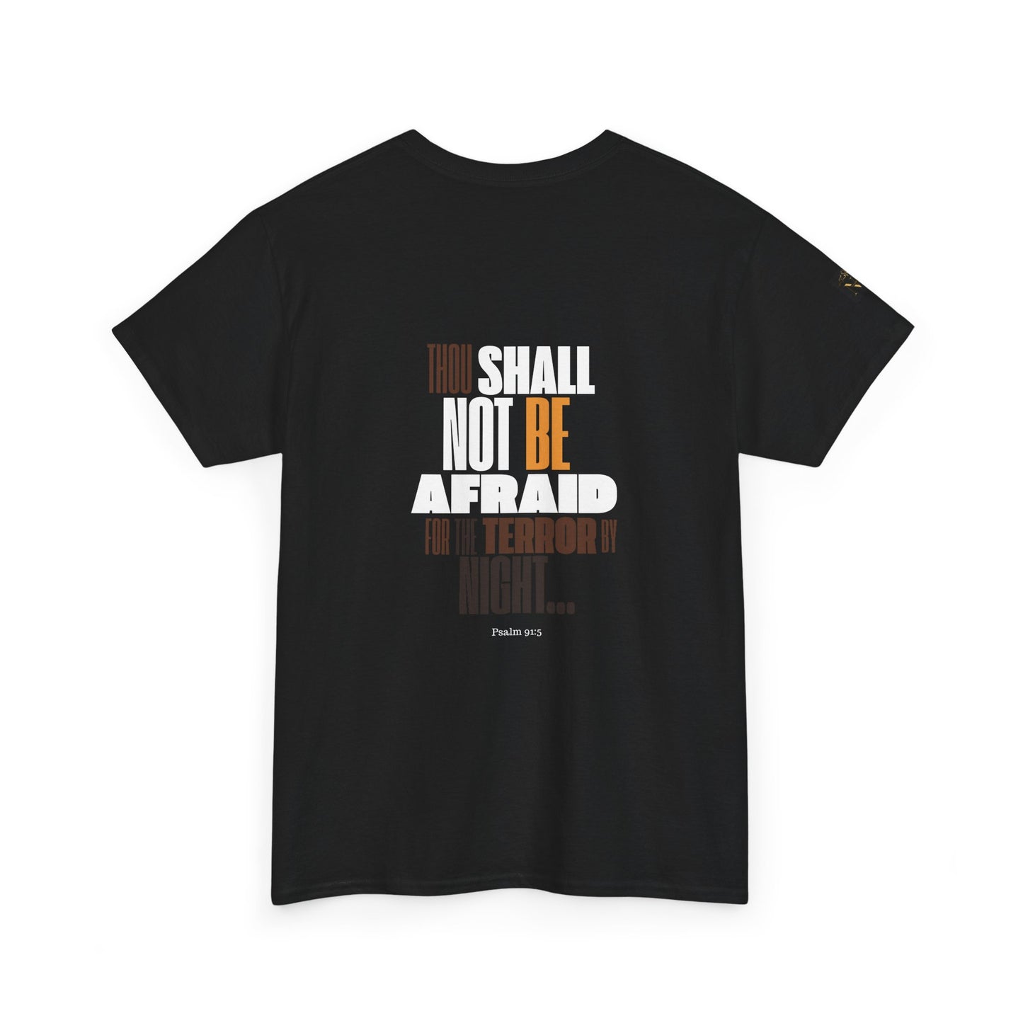 Unisex Heavy Cotton Tee NOT AFRAID Lion Psalm 91