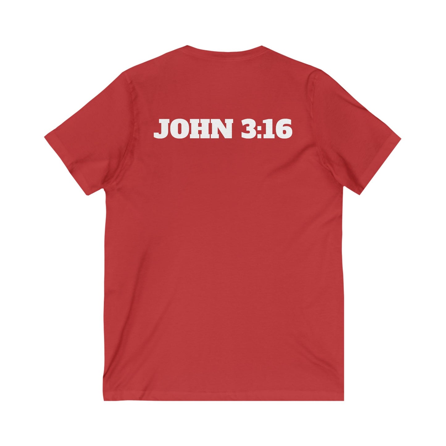 Christian V-Neck Tee - Jesus John 3:16 Shirt