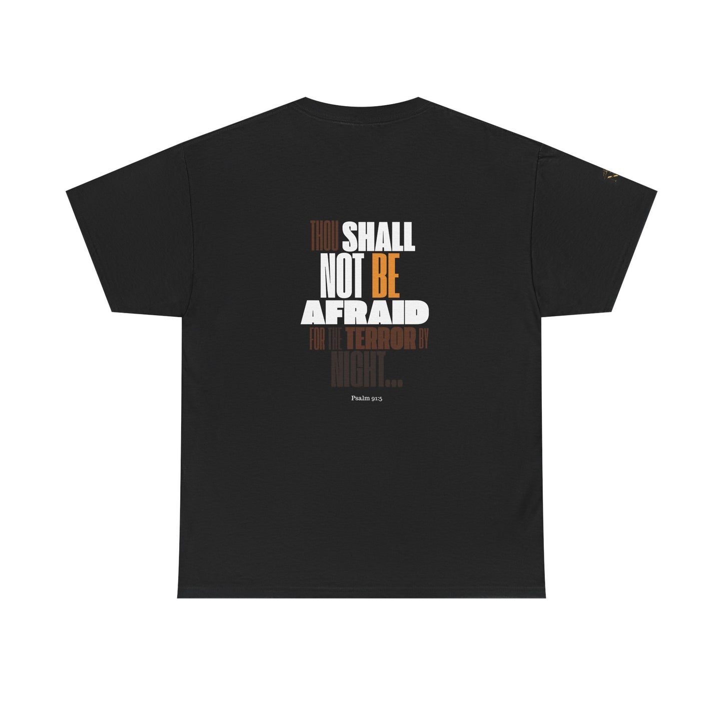 Unisex Heavy Cotton Tee NOT AFRAID Lion Psalm 91