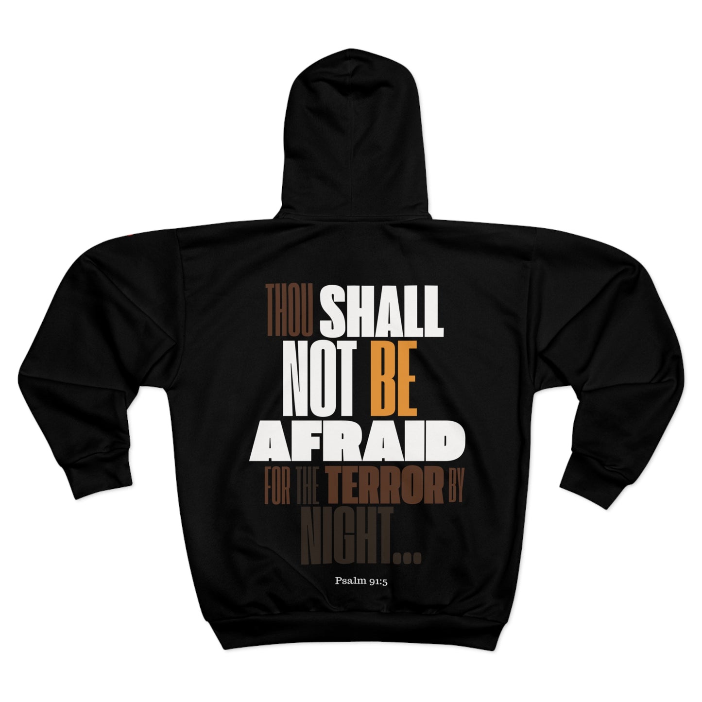 Unisex Zip Hoodie (AOP) Not Afraid