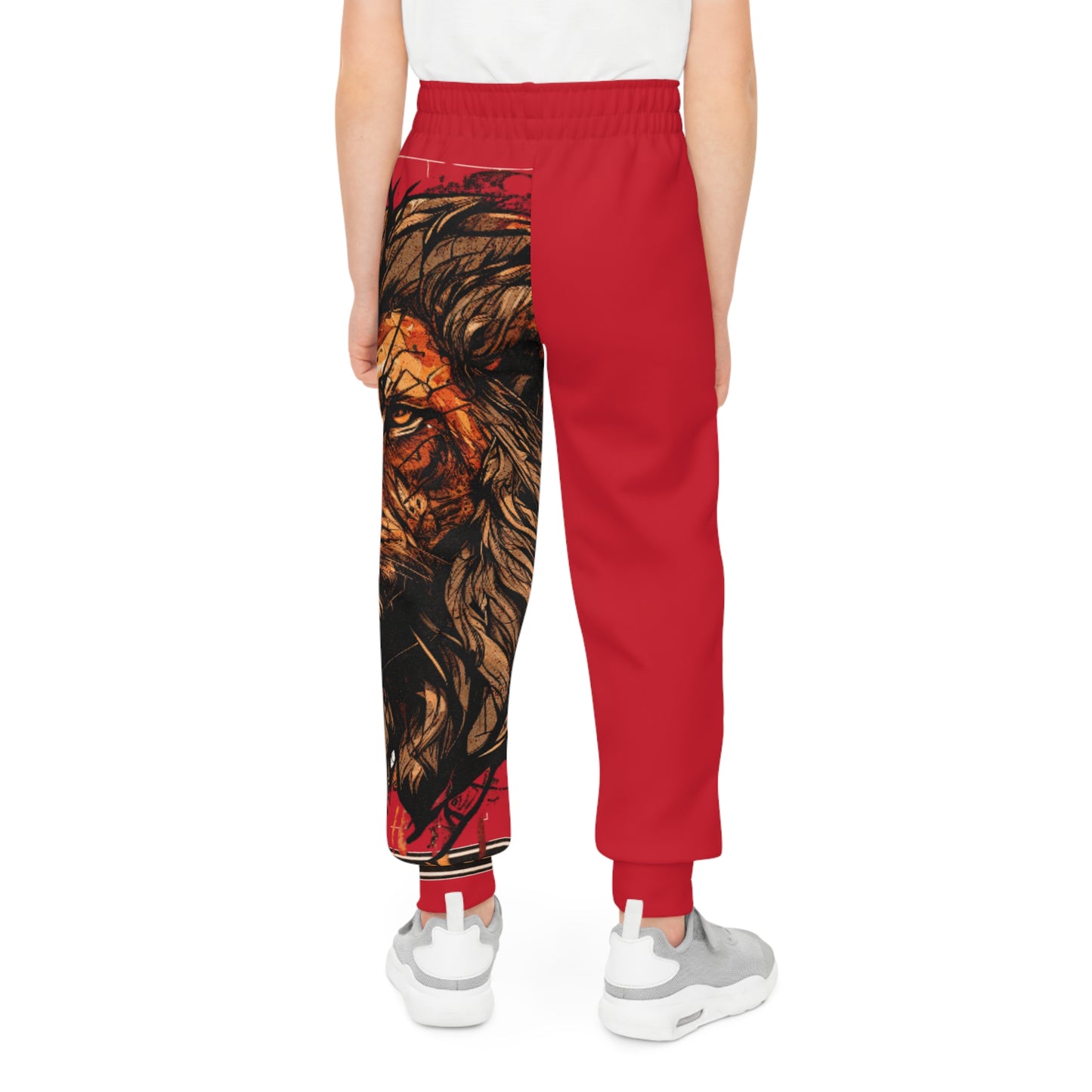 Youth Joggers (AOP) Not Afraid Red
