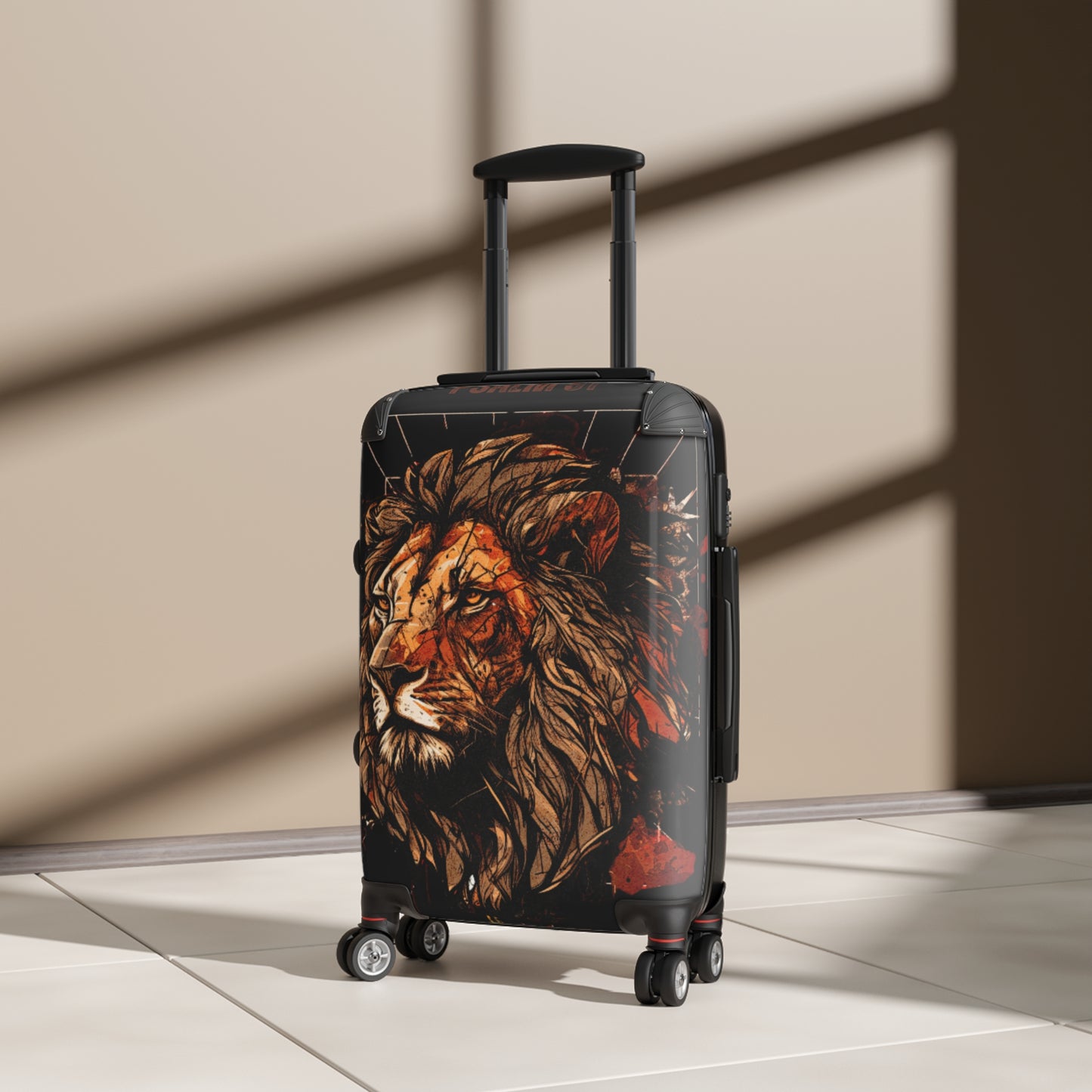 Lion Suitcase Black