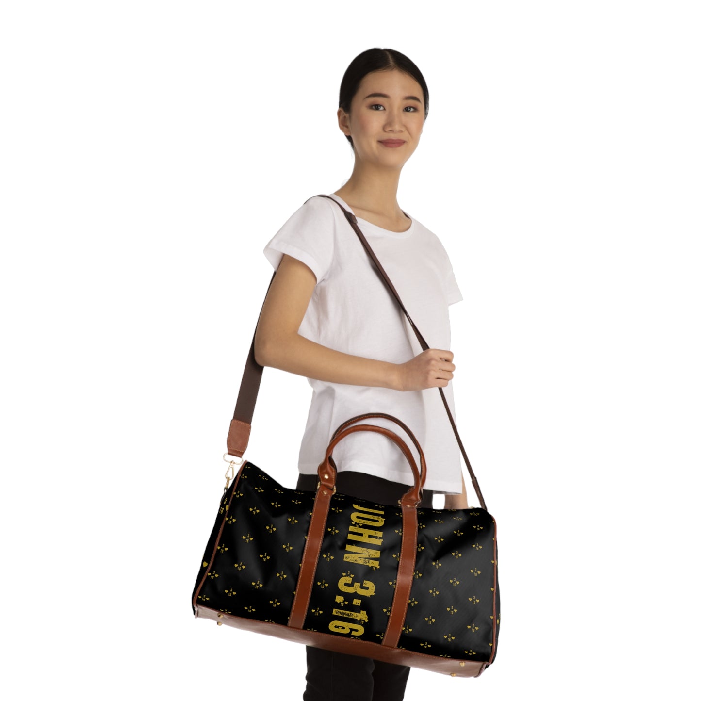 Travel Bag - Black John 3:16 Design - Waterproof