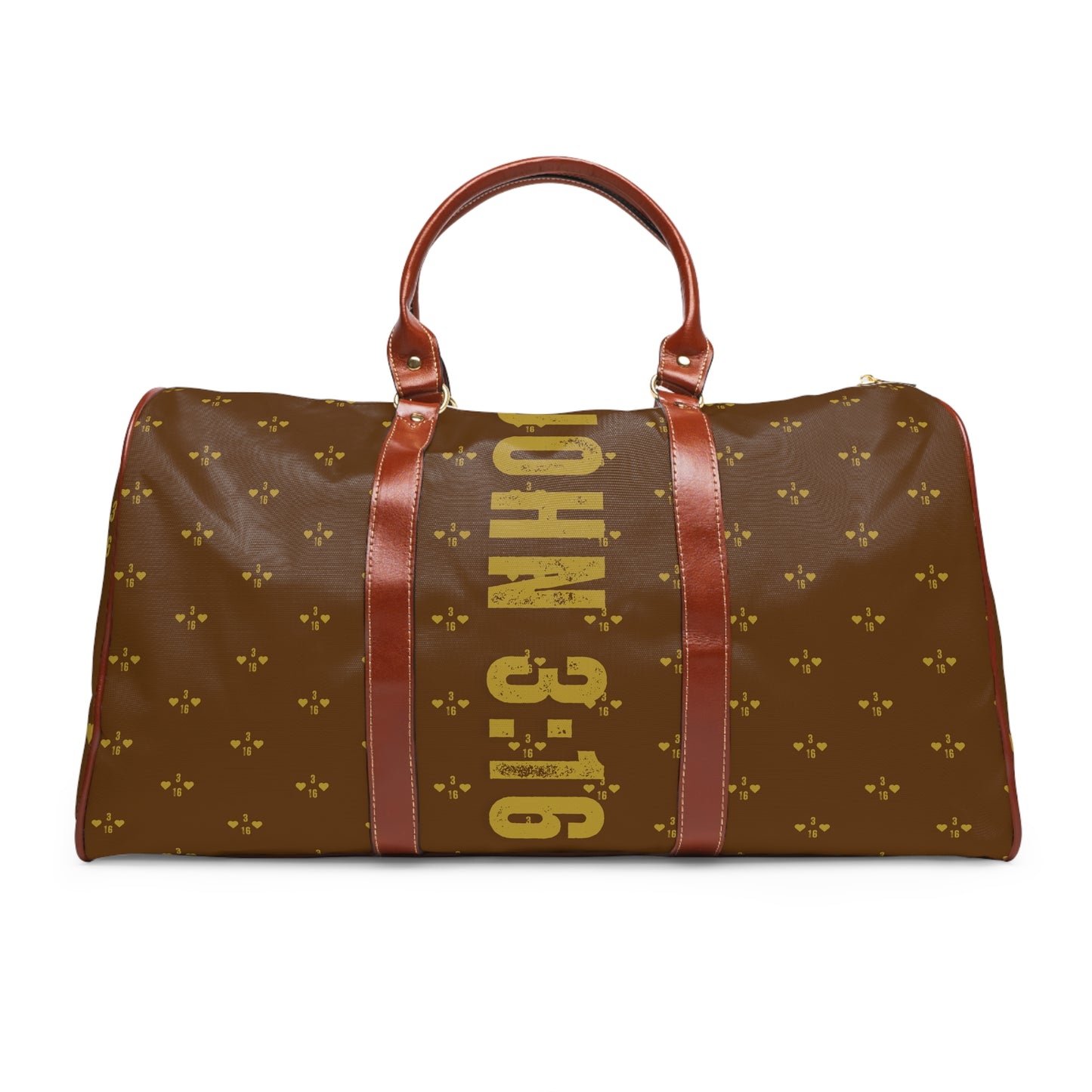 Travel Bag - Brown John 3:16 Design