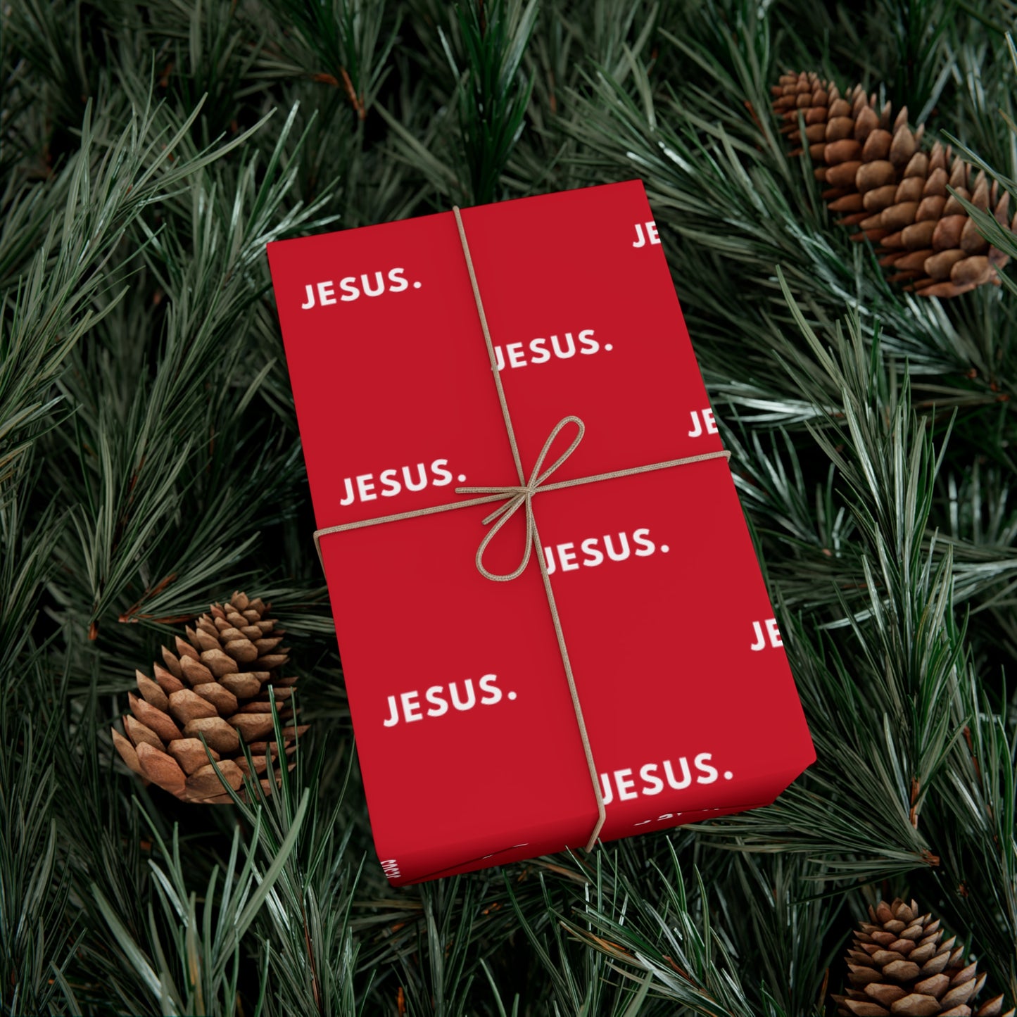 Gift Wrap Papers - Red Jesus Design