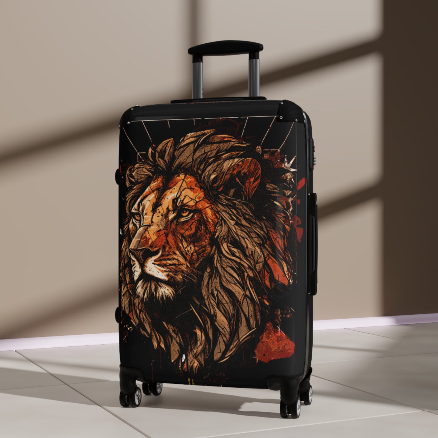 Lion Suitcase Black