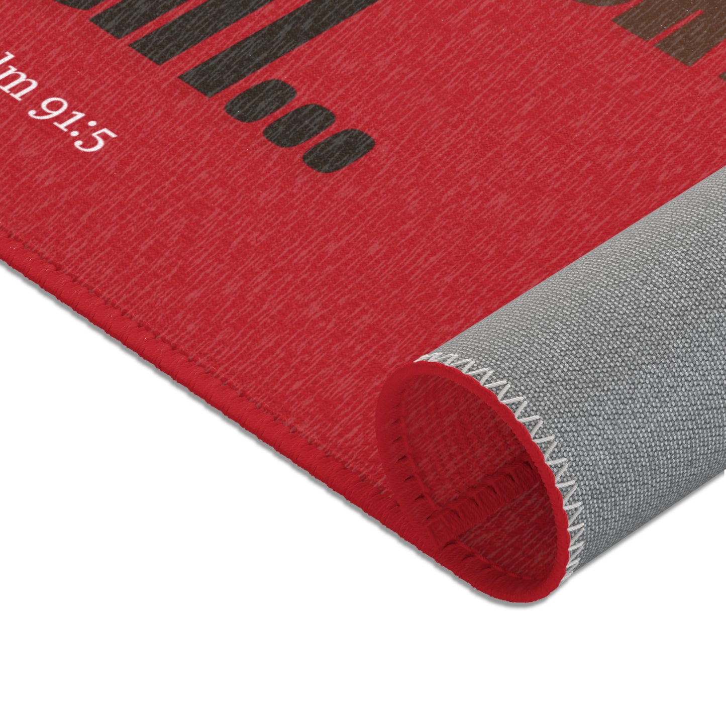 Area Rugs -Thou Shall Not be Afraid Red