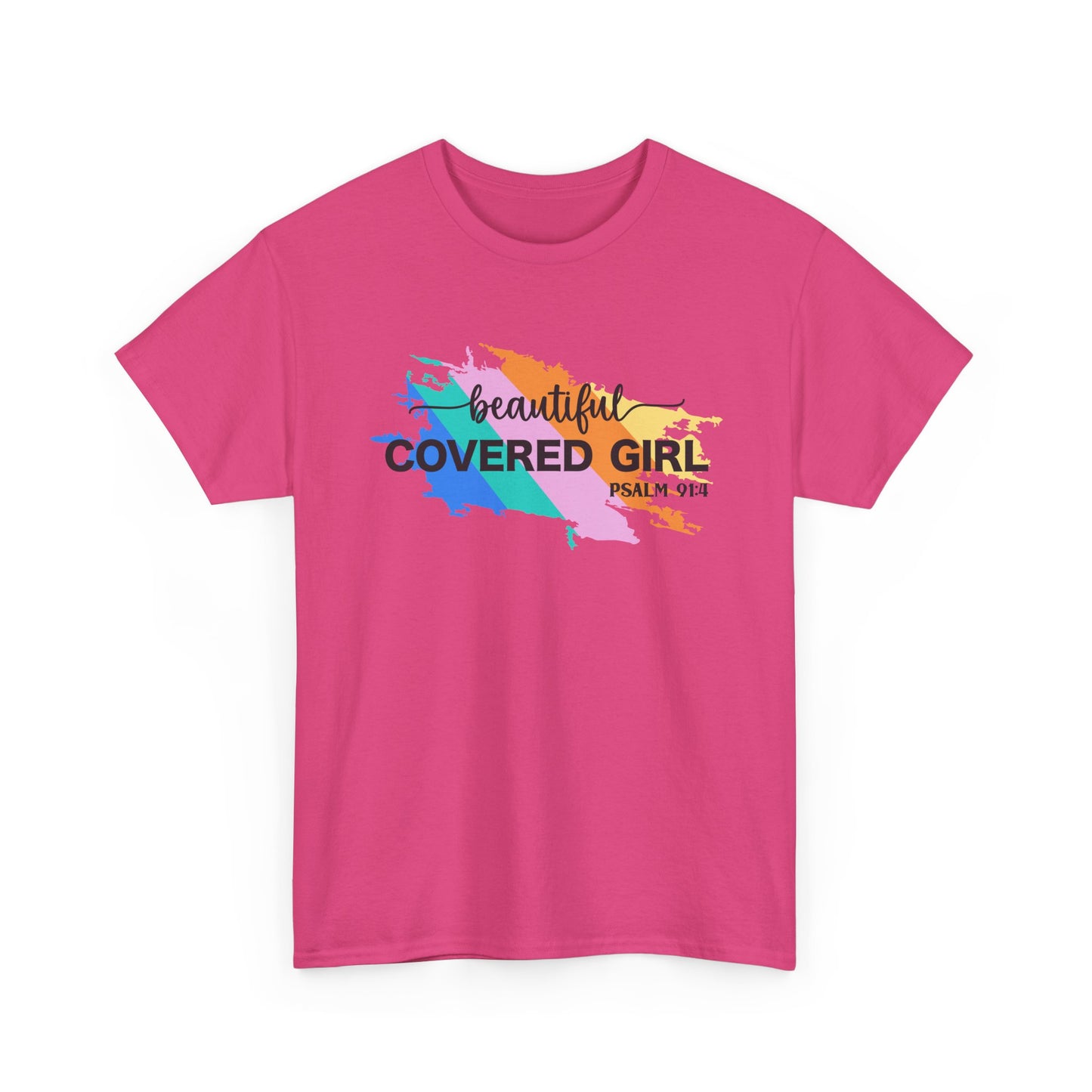 Unisex Heavy Cotton Tee Covered Girl Psa. 91:4