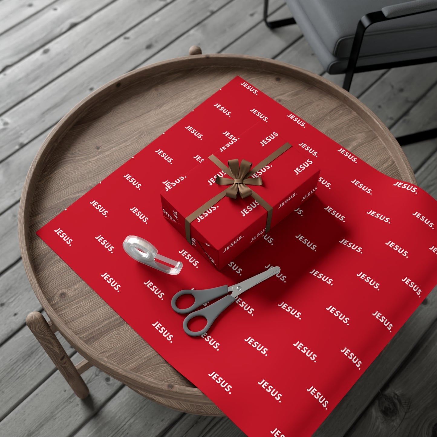 Gift Wrap Papers - Red Jesus Design