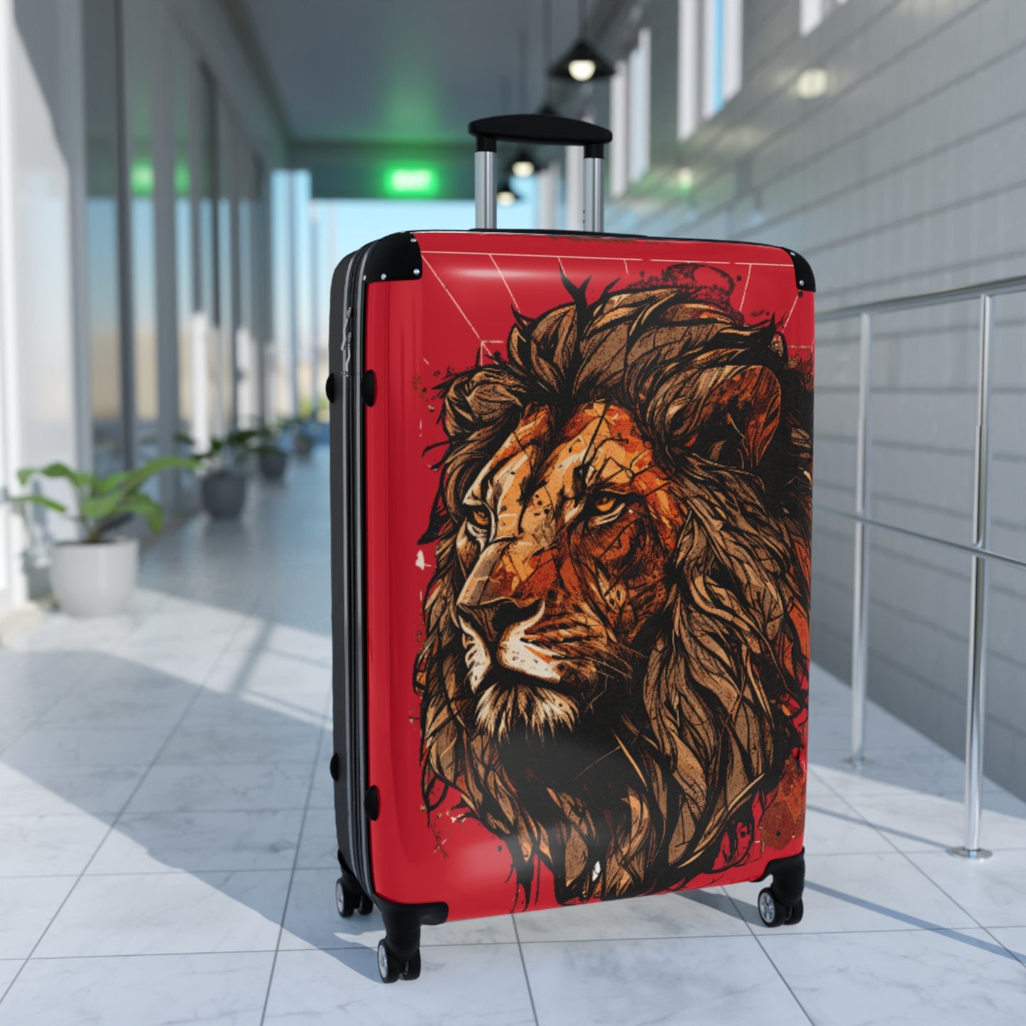 Suitcase - Red Lion Psalm 91 Travel Luggage