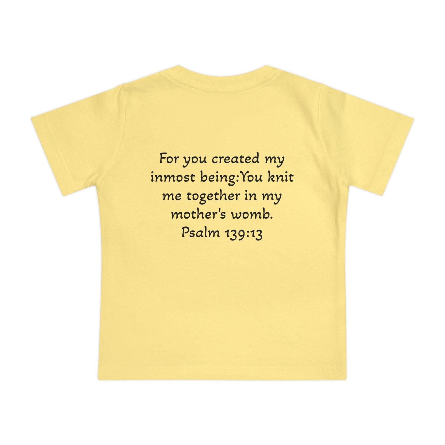 Baby T-Shirt - Brown Skin Baby Girl Life is Beautiful Psalm 139:13