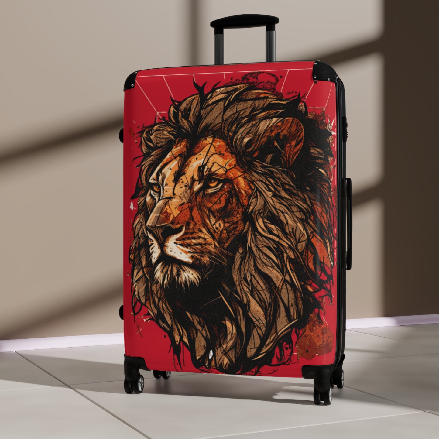 Suitcase - Red Lion Psalm 91 Travel Luggage