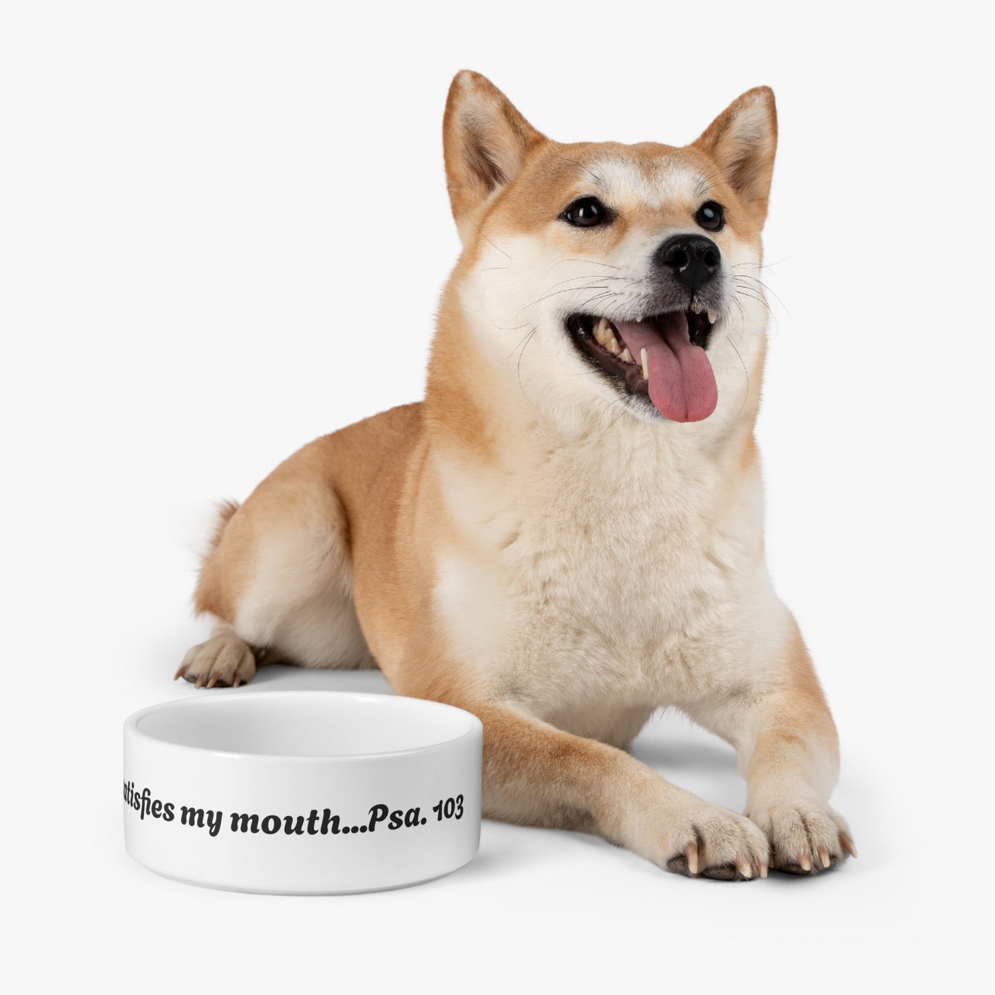 Pet Bowl He Satisfies My Mouth