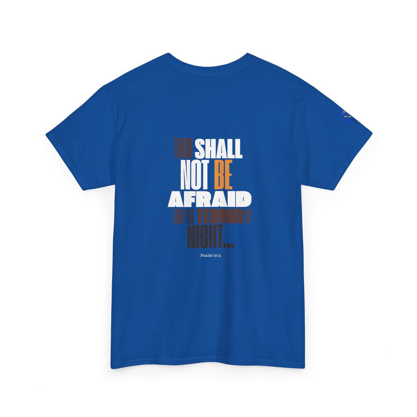 Unisex Heavy Cotton Tee NOT AFRAID Lion Psalm 91