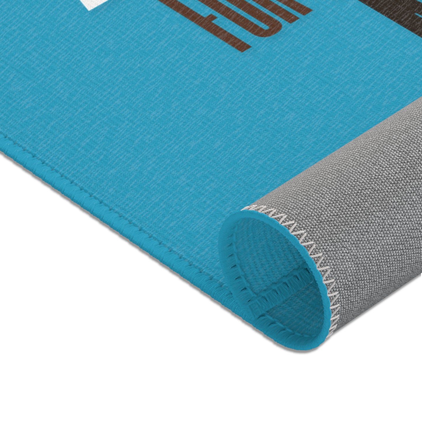 Area Rugs Thou Shall Not Be Afraid Blue