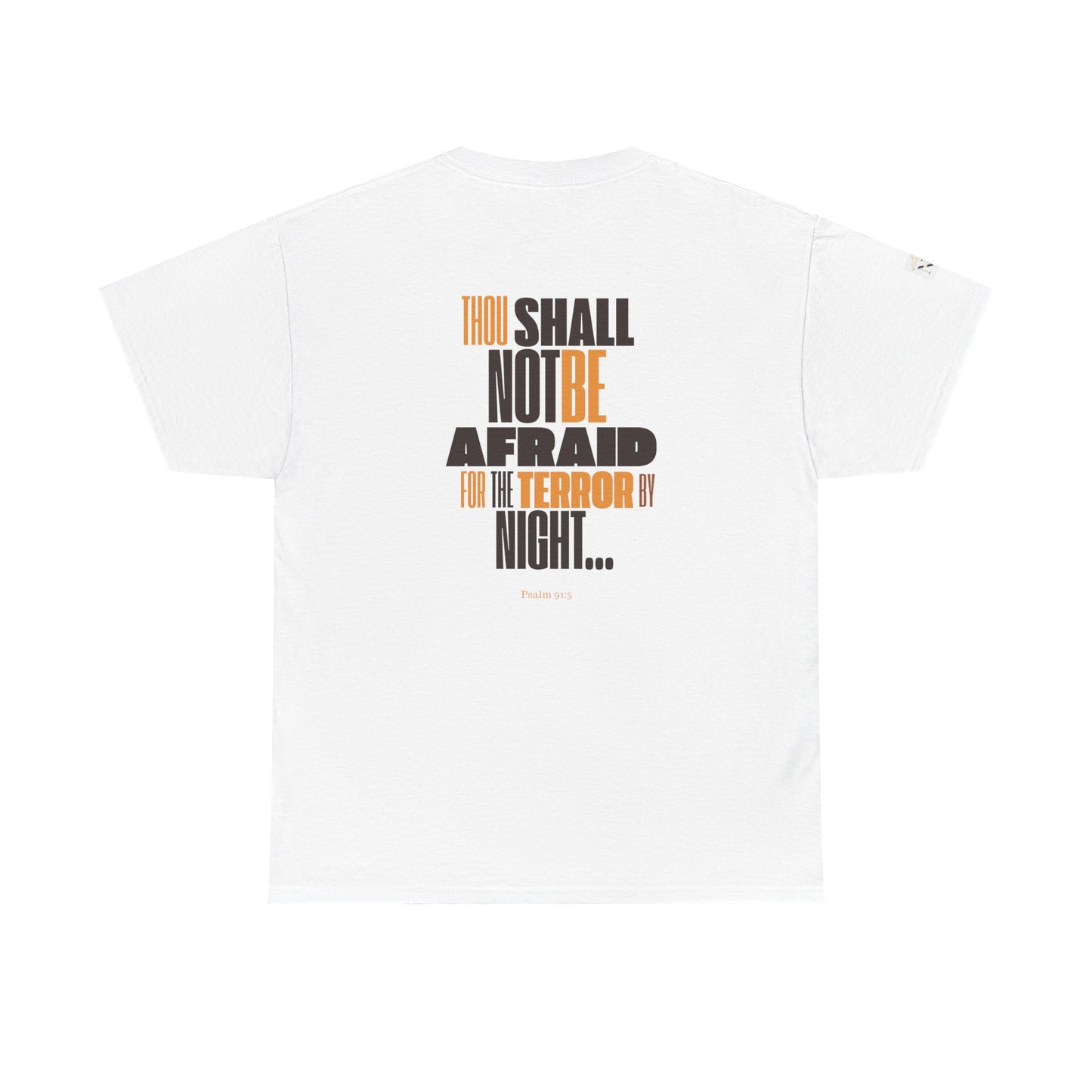 Unisex Heavy Cotton Tee NOT AFRAID Lion Psalm 91