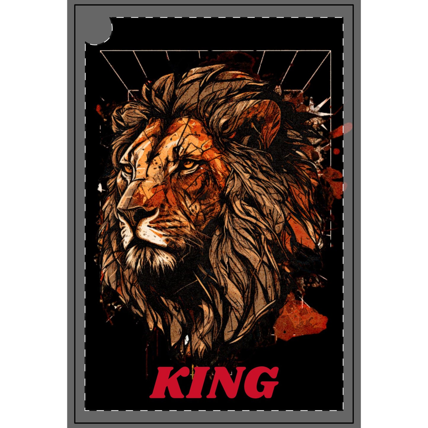 Golf Towels King Lion Black