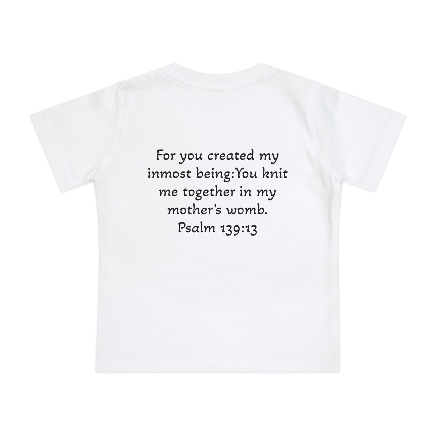 Baby T-Shirt - Brown Skin Baby Girl Life is Beautiful Psalm 139:13
