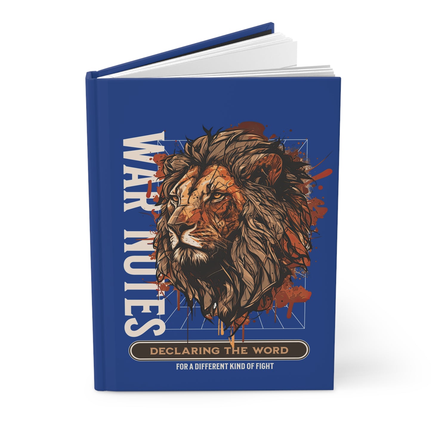 Hardcover Journal Blue Lion Psalm 91 Matte