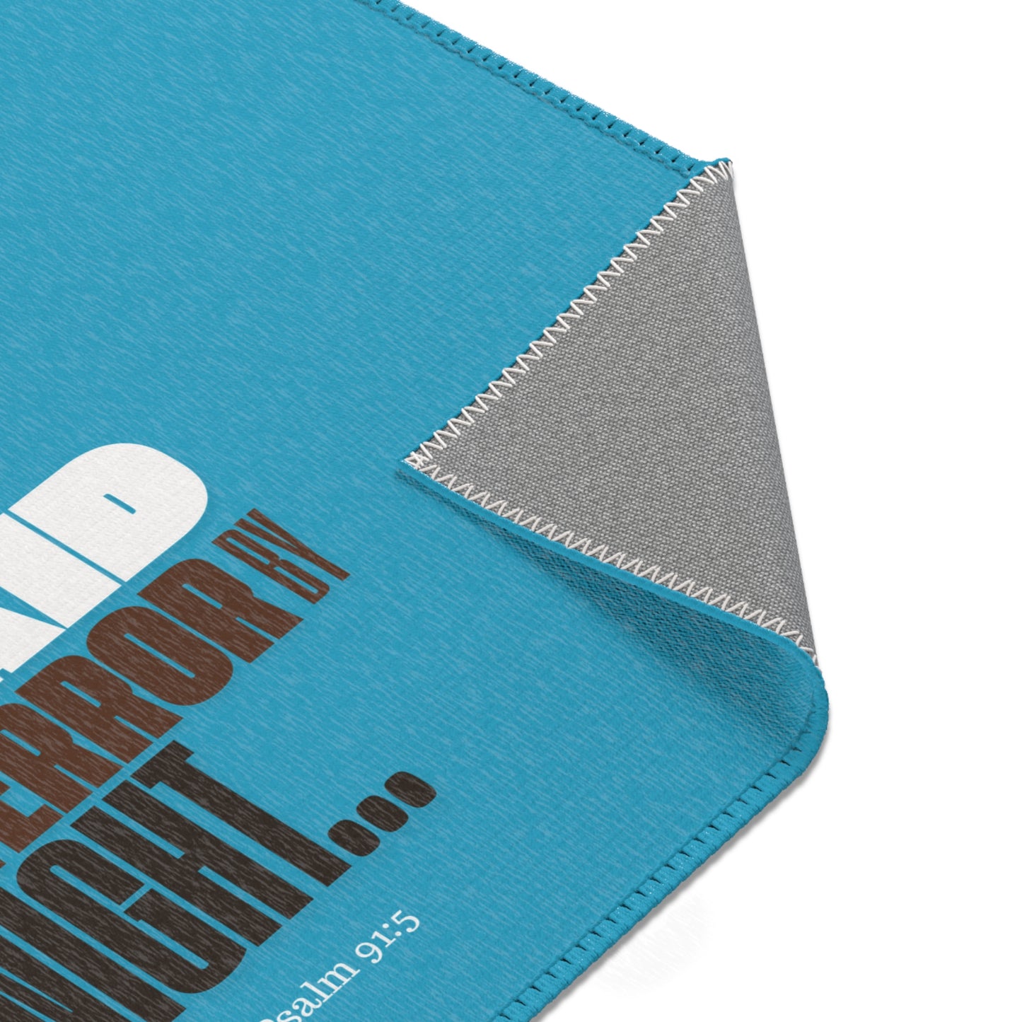 Area Rugs Thou Shall Not Be Afraid Blue