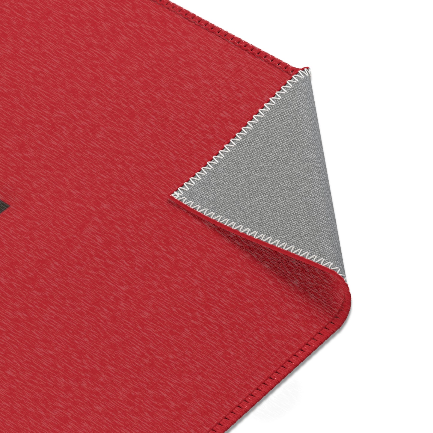 Area Rugs -Thou Shall Not be Afraid Red
