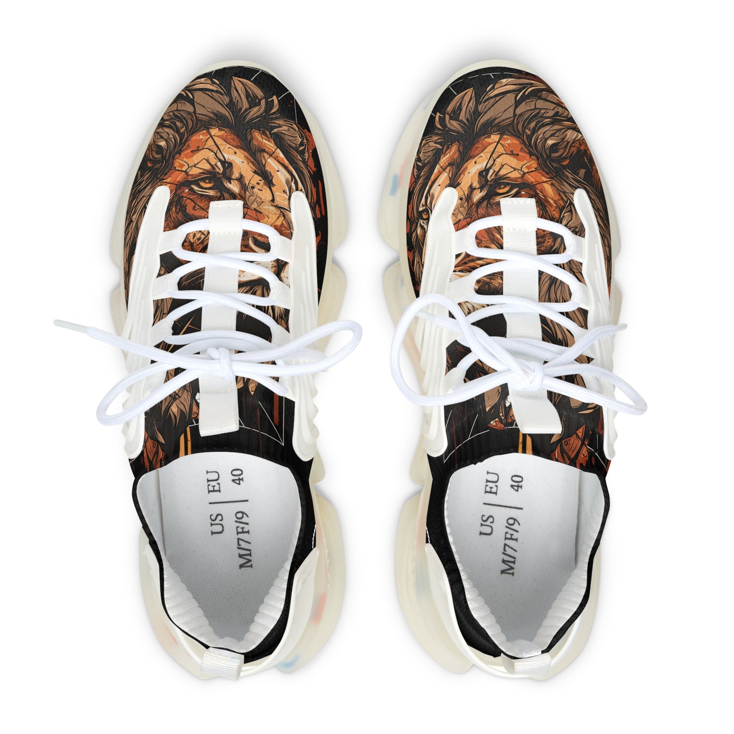 Mesh Sneakers - Lion Design for Women