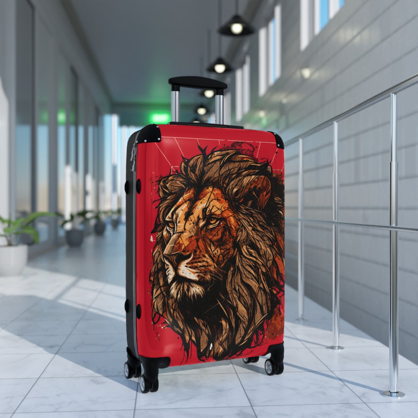 Suitcase - Red Lion Psalm 91 Travel Luggage