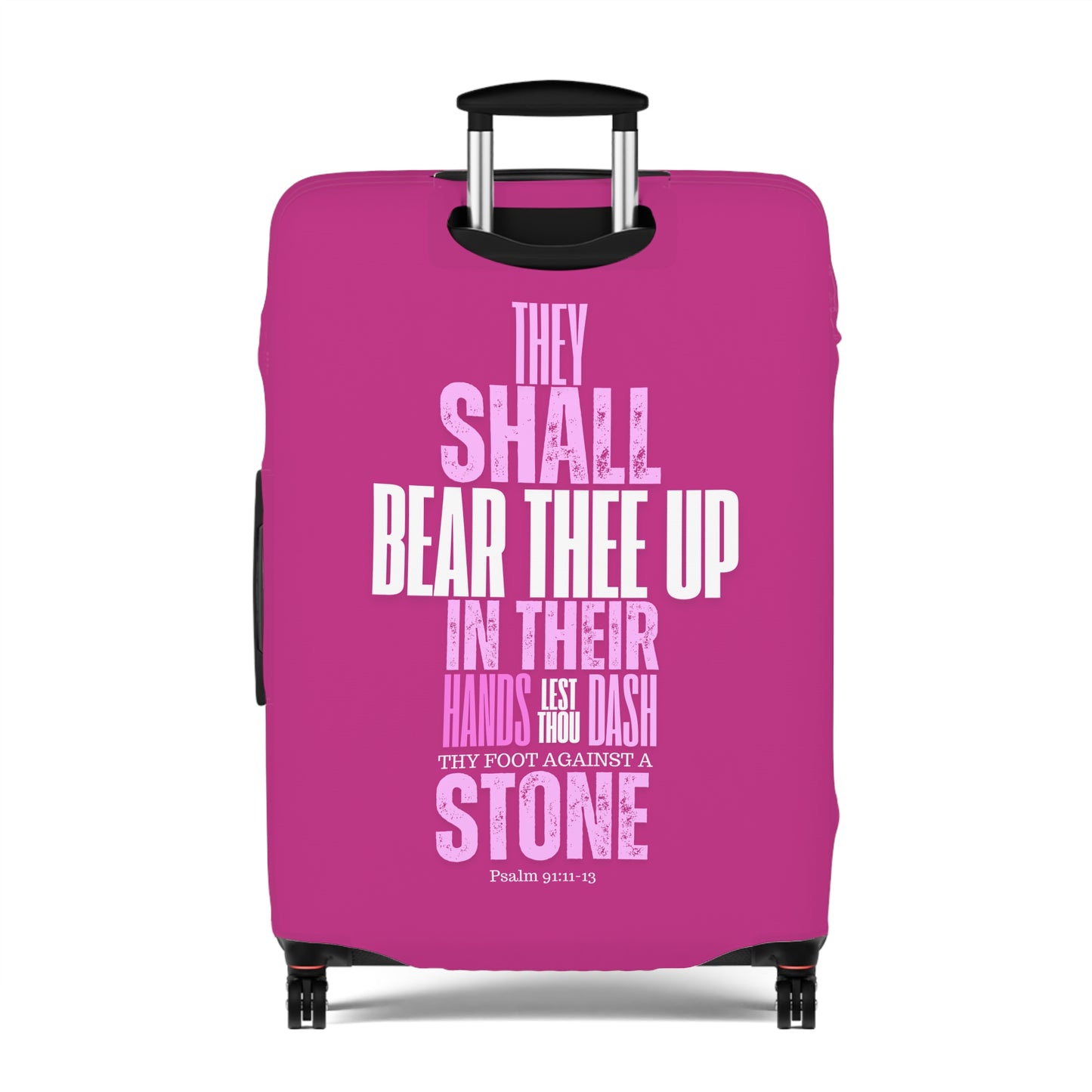 Luggage Cover - Pink Angel Quote Design