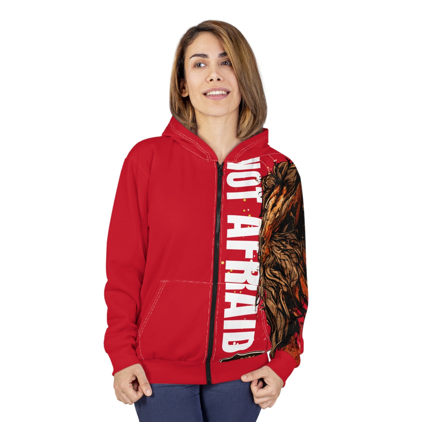 Zip Hoodie Not Afraid - Unisex