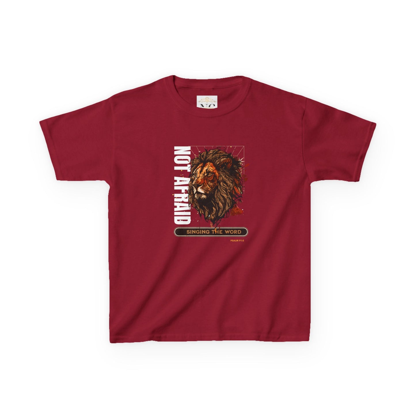 Kids Heavy Cotton™ Tee Not Afraid Lion