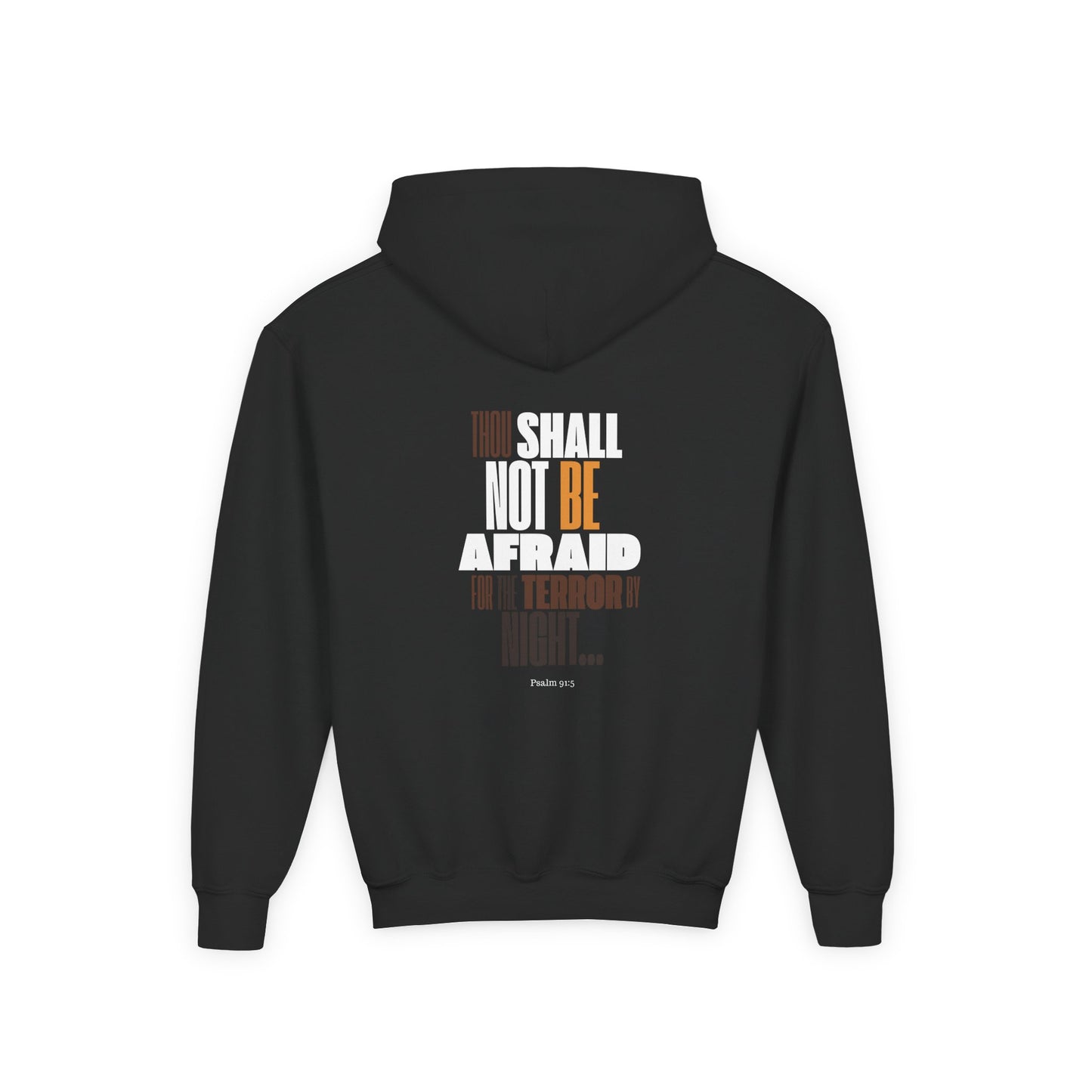 Youth Heavy Blend Hooded Sweatshirt Not Afraid Lion
