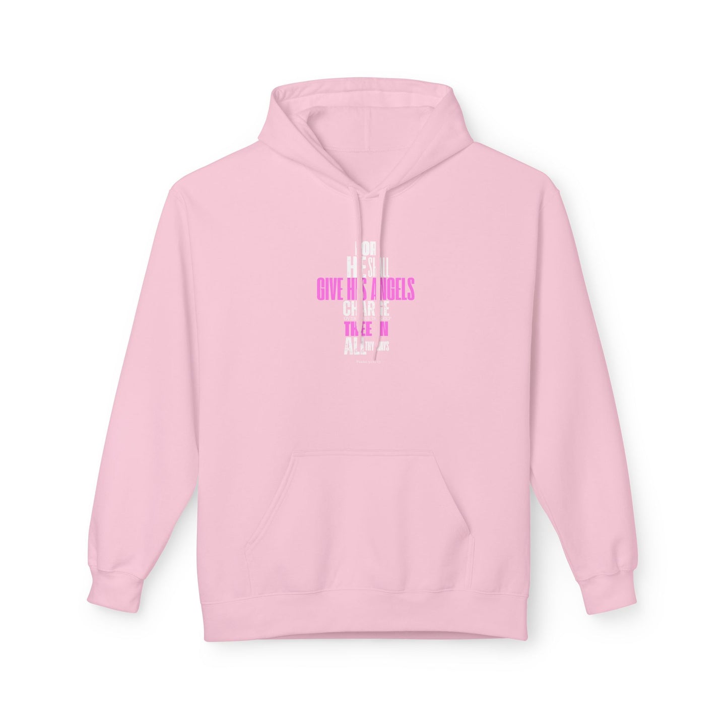 Unisex Midweight Softstyle Fleece Hoodie Psalm 91 wings