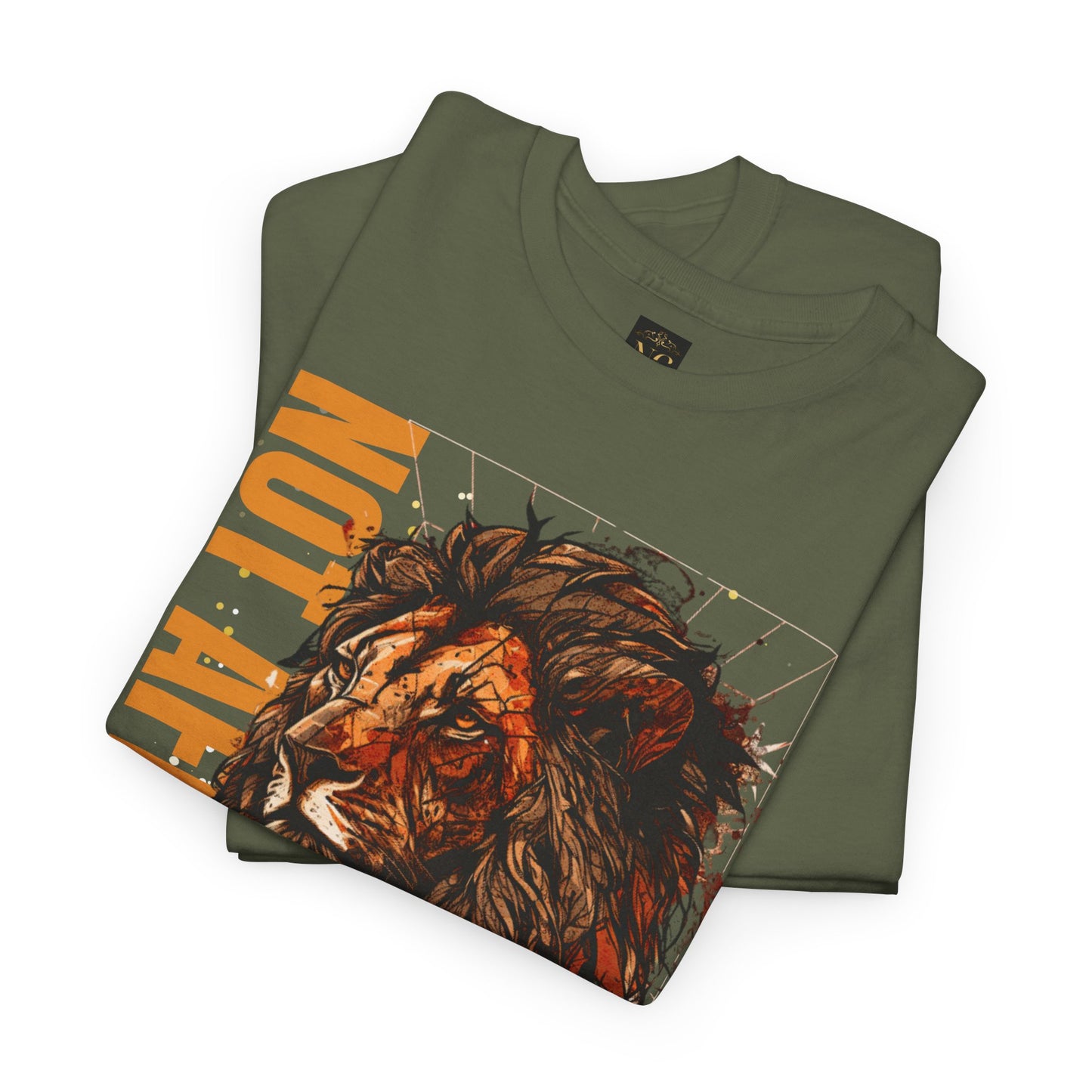 Unisex Heavy Cotton Tee NOT AFRAID Lion Psalm 91