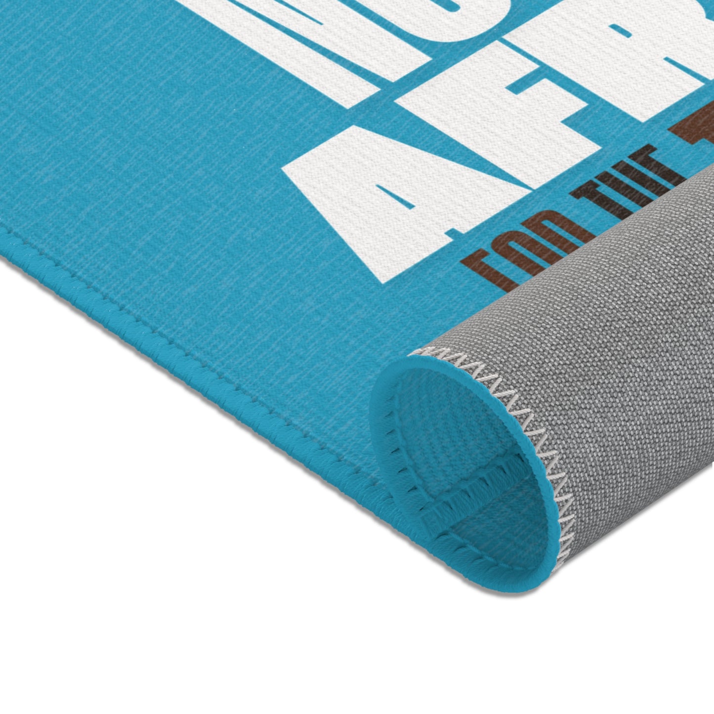 Area Rugs Thou Shall Not Be Afraid Blue