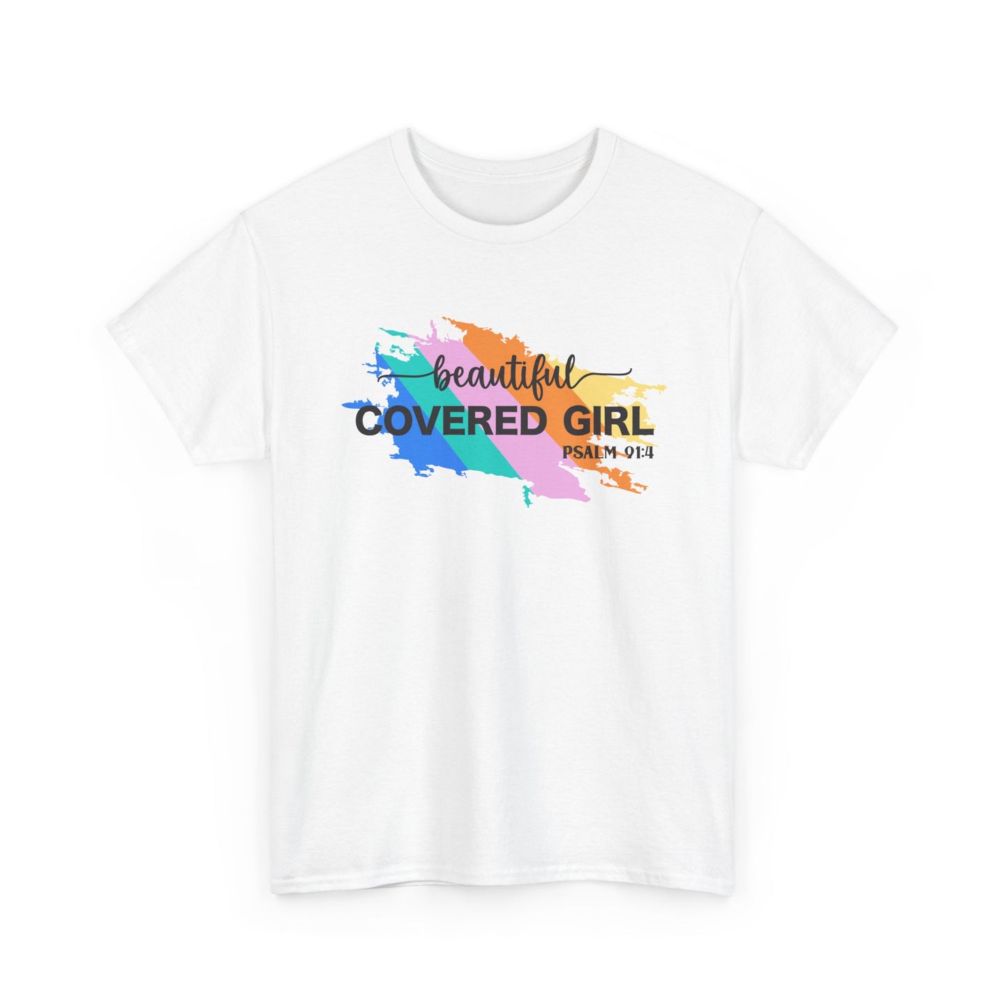 Unisex Heavy Cotton Tee Covered Girl Psa. 91:4