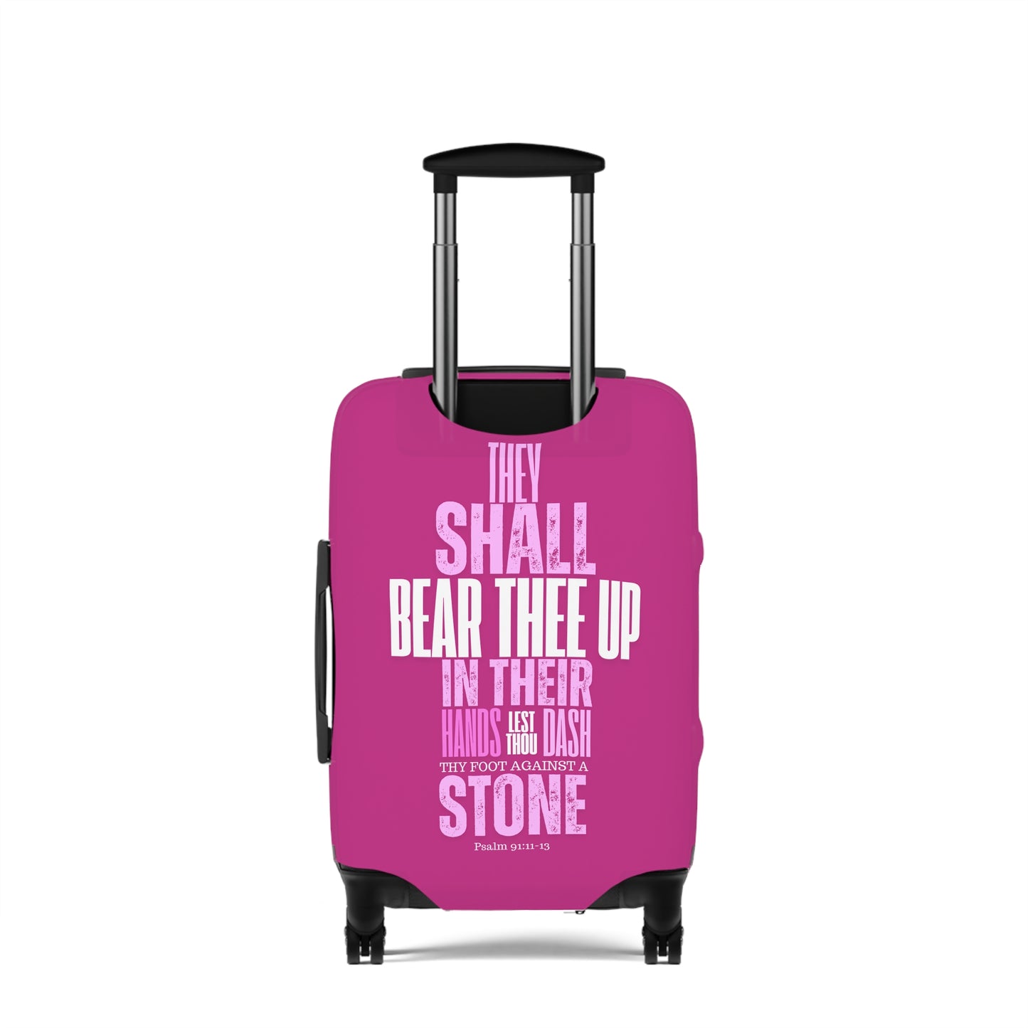 Luggage Cover - Pink Angel Quote Design
