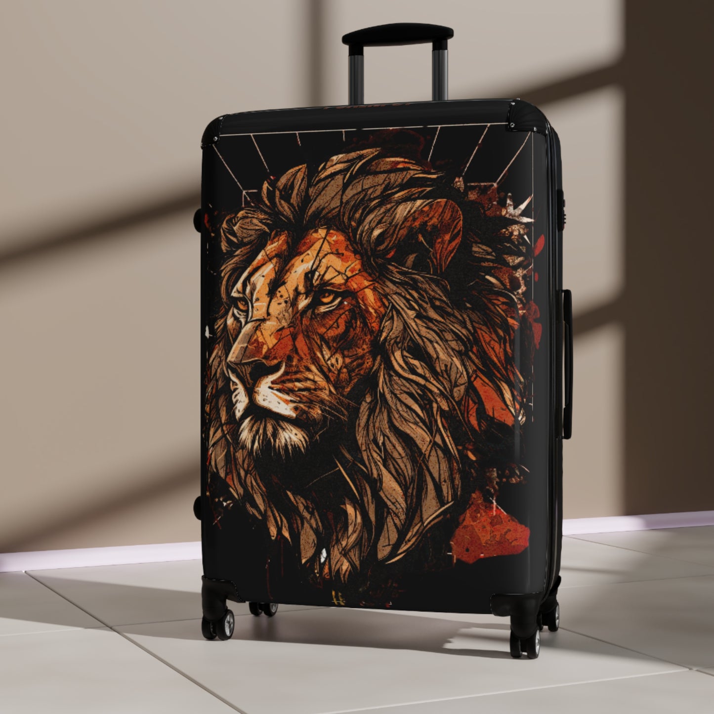 Lion Suitcase Black