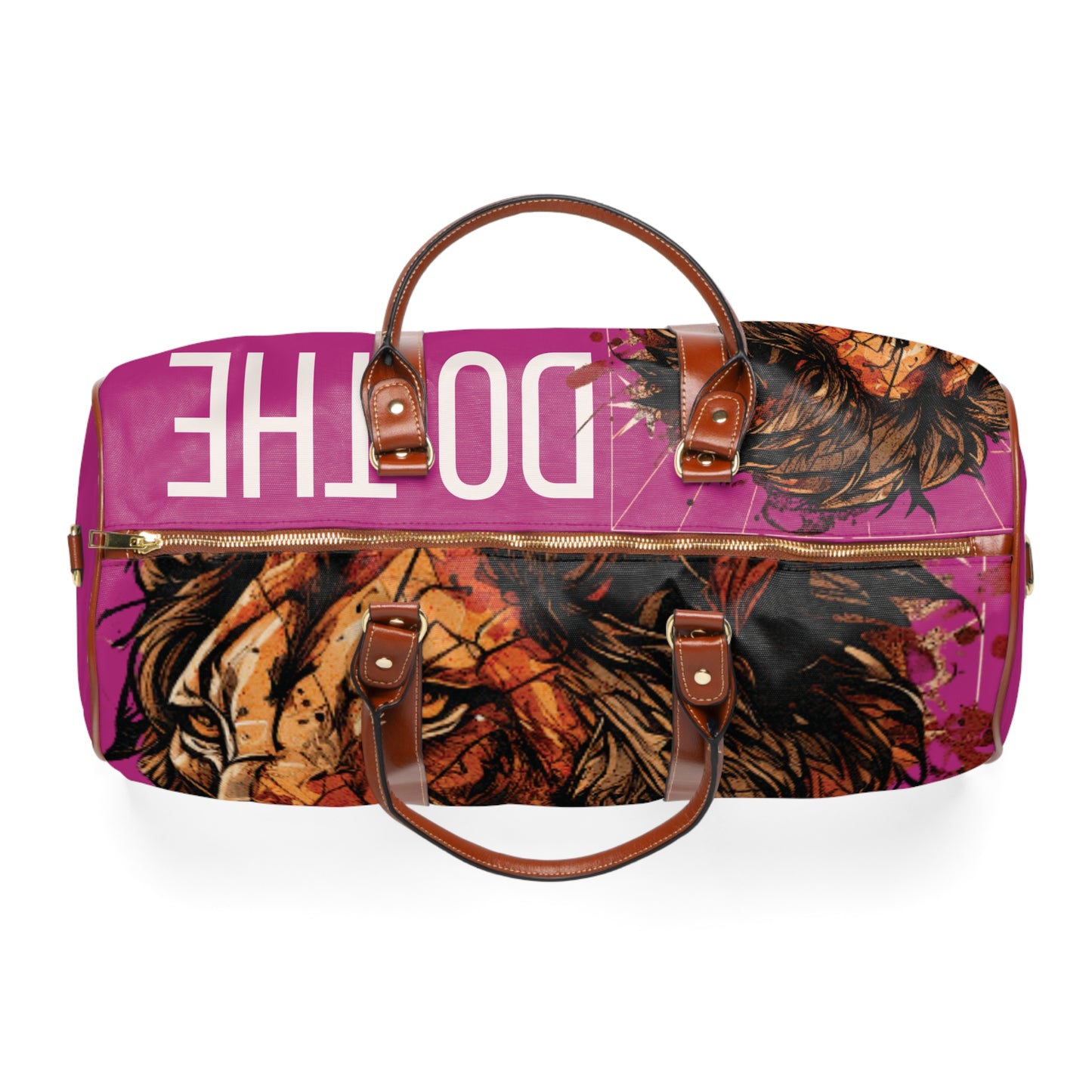 Travel Bag - “Do the Right Thing” Pink Lion Design