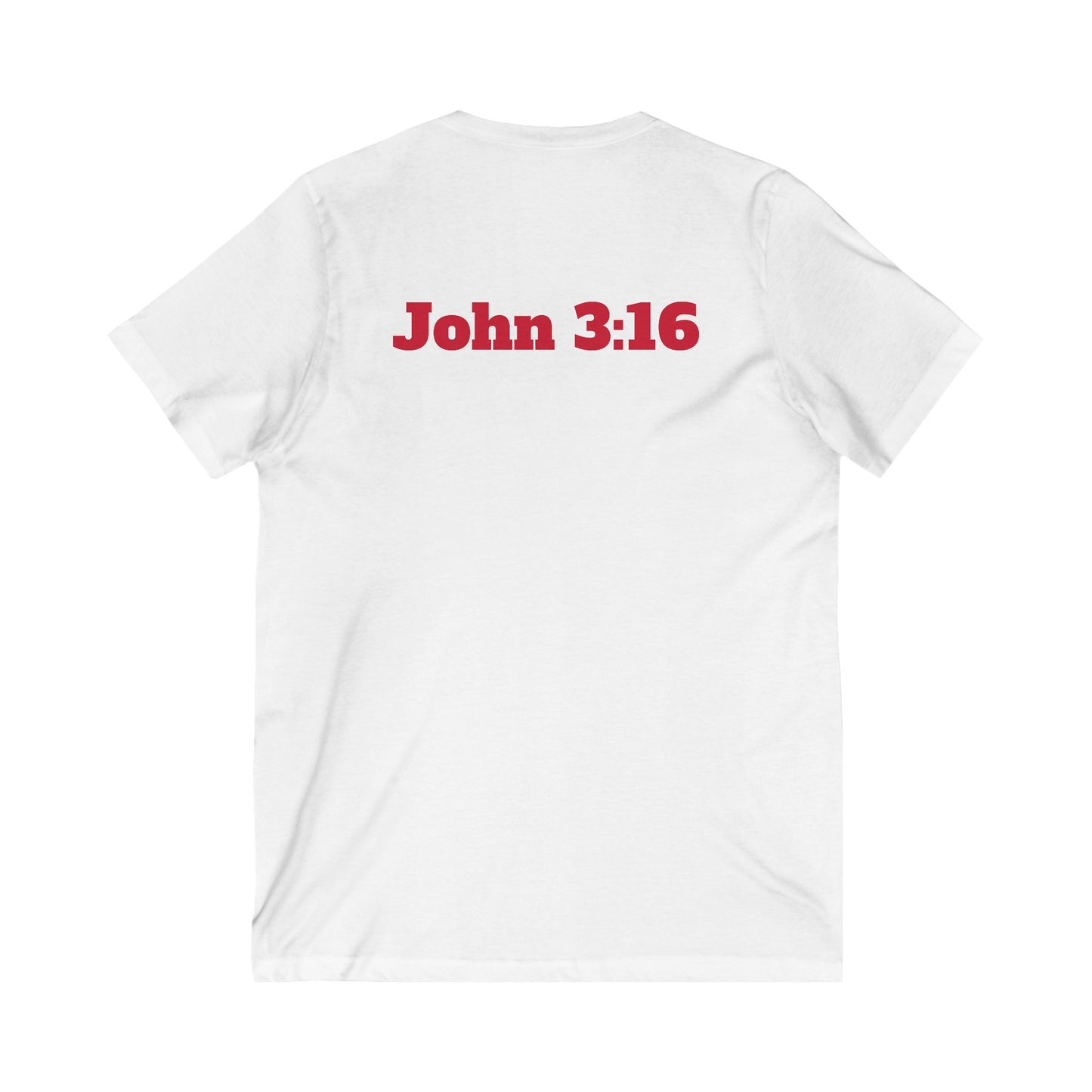 Christian V-Neck Tee - Jesus John 3:16 Shirt