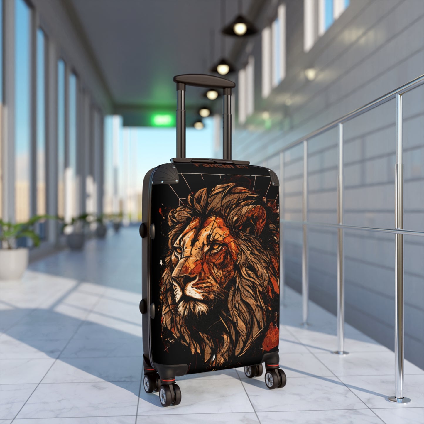 Lion Suitcase Black