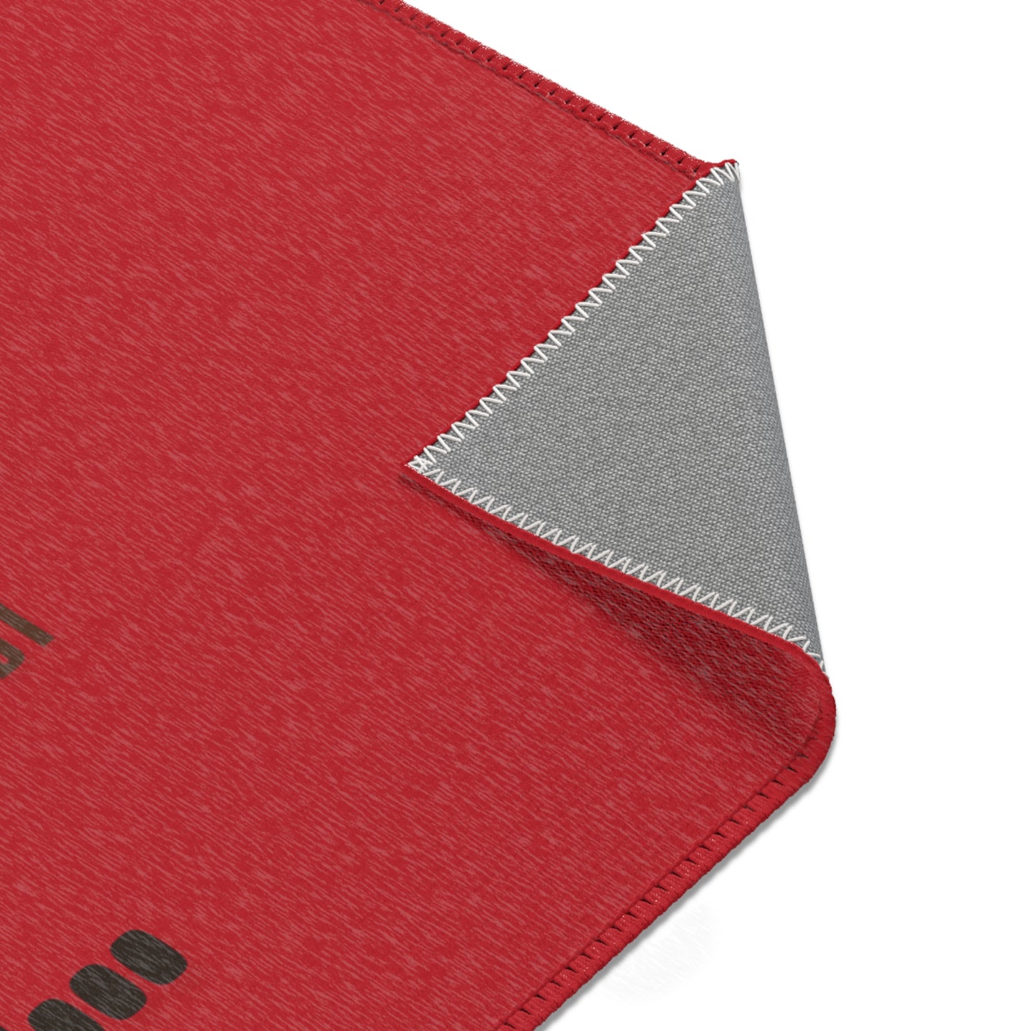 Area Rugs -Thou Shall Not be Afraid Red