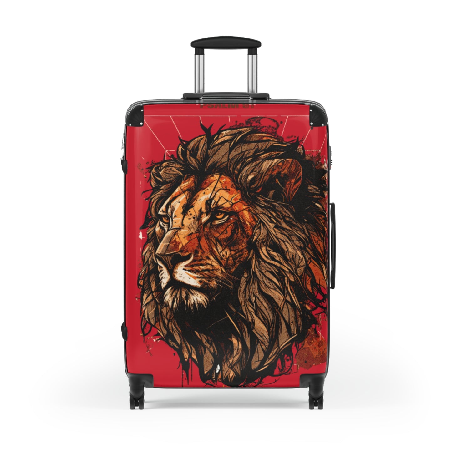 Suitcase - Red Lion Psalm 91 Travel Luggage