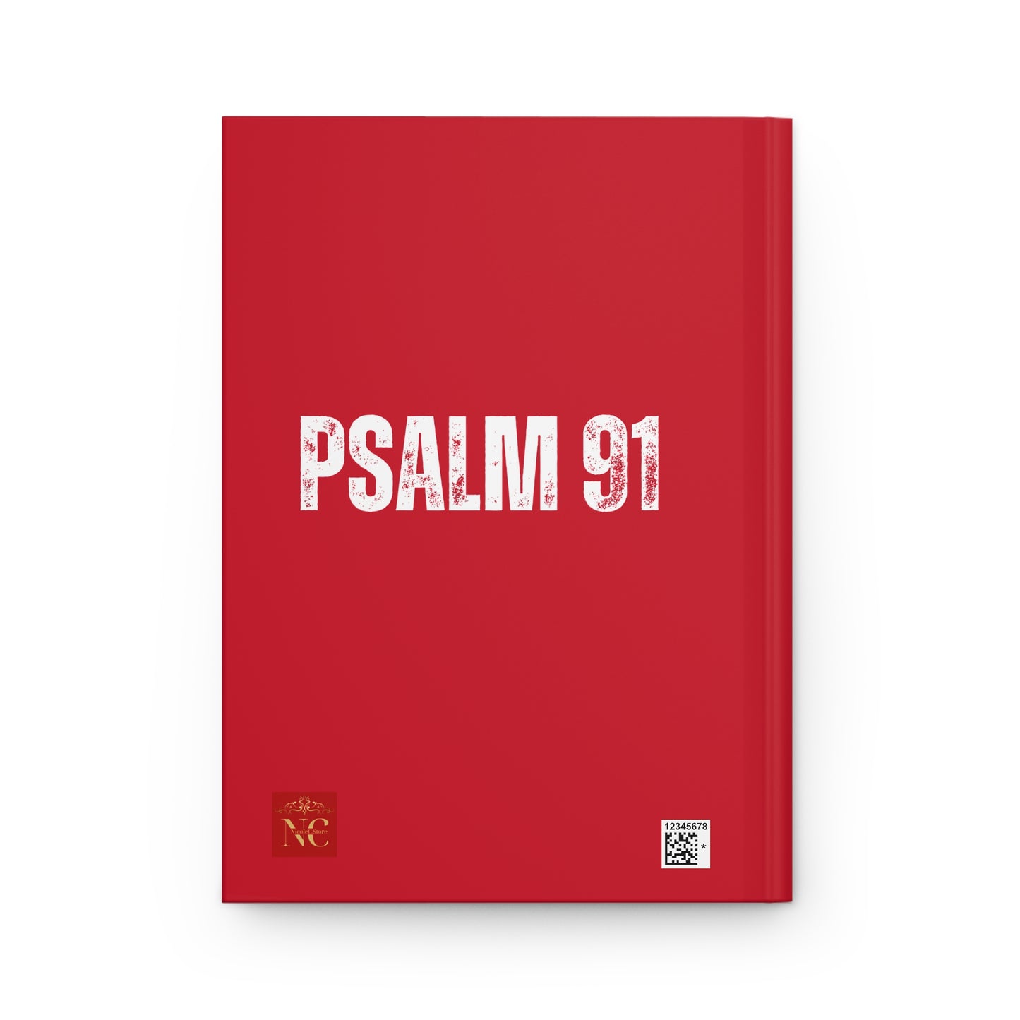 Hardcover Journal Matte - RED Psalm 91 Lion
