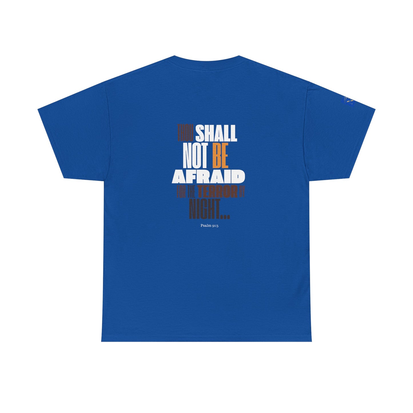Unisex Heavy Cotton Tee NOT AFRAID Lion Psalm 91