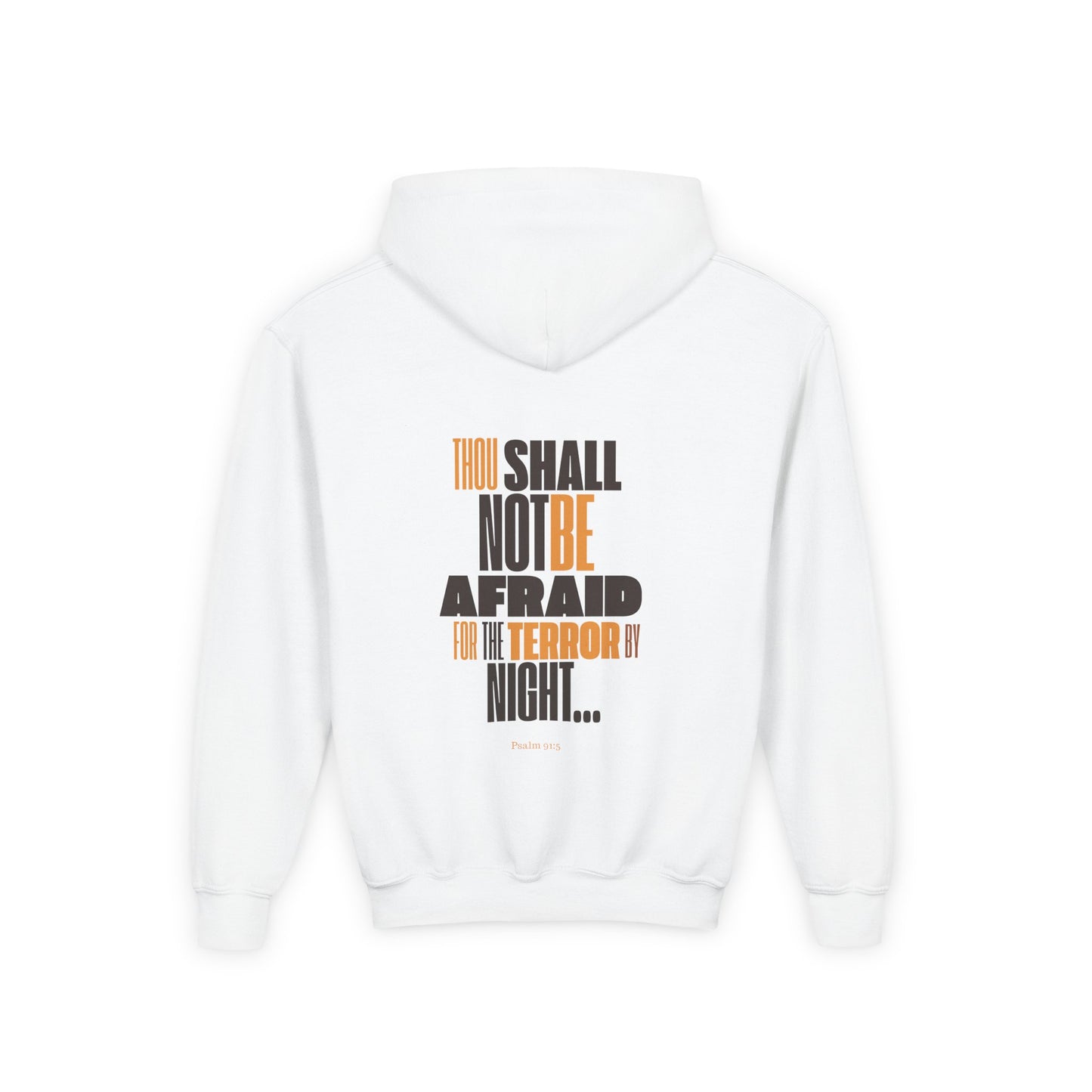 Youth Heavy Blend Hooded Sweatshirt Not Afraid Lion
