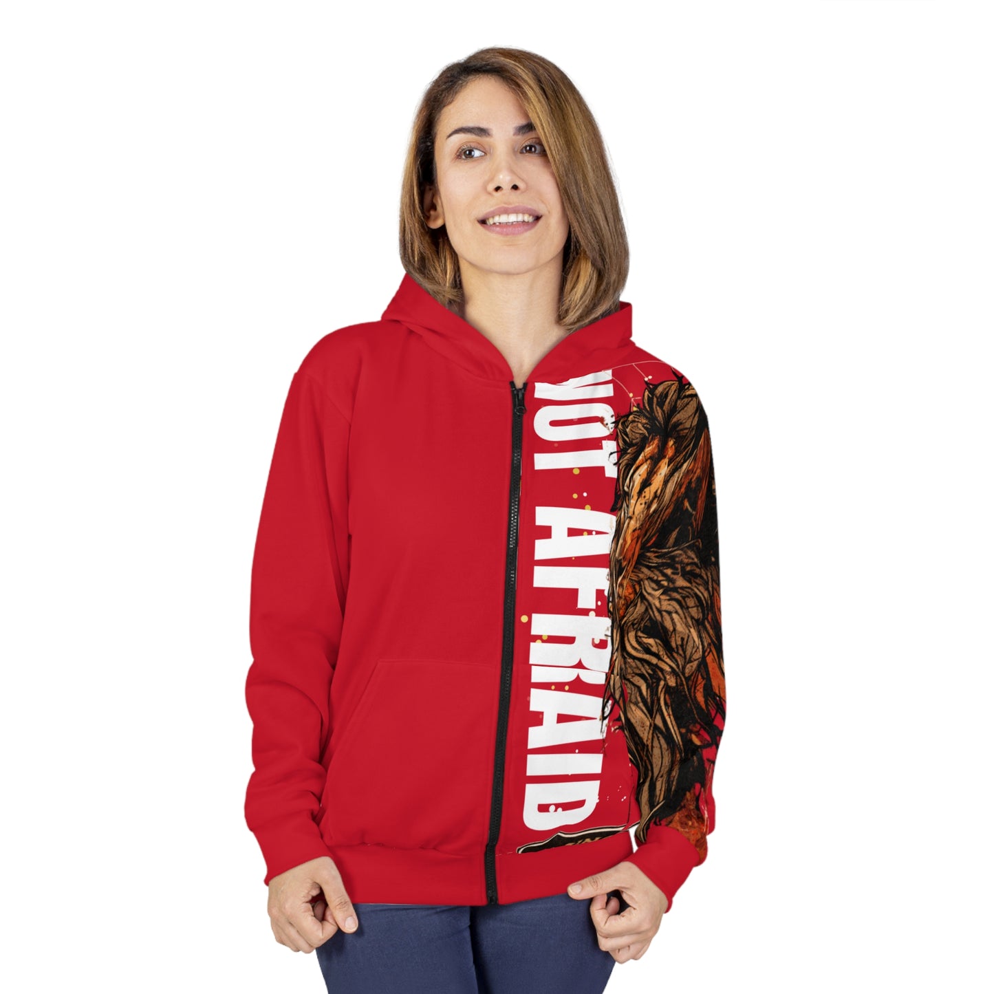 Zip Hoodie Not Afraid - Unisex